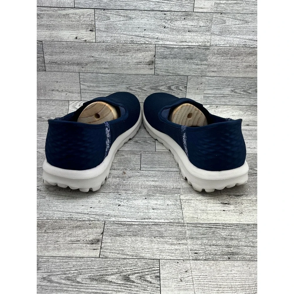 Skechers Slip-ins GO WALK Navy Mesh‎ Walking Shoes Women Size 9.5 124761 Comfort